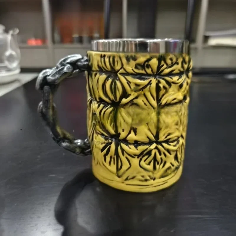 Suitable for home, office, friends, couples, afternoon tea. New synthetic resin stainless steel Iron Lady commemorative cup