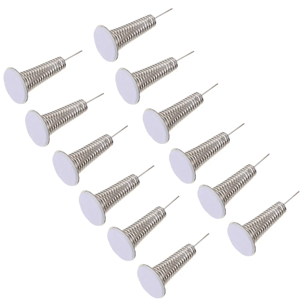 12pçs acessórios de gato da fortuna, base de mola, painel do carro, cabeça de agitação, substituição, artesanato, base de balanço decorativa