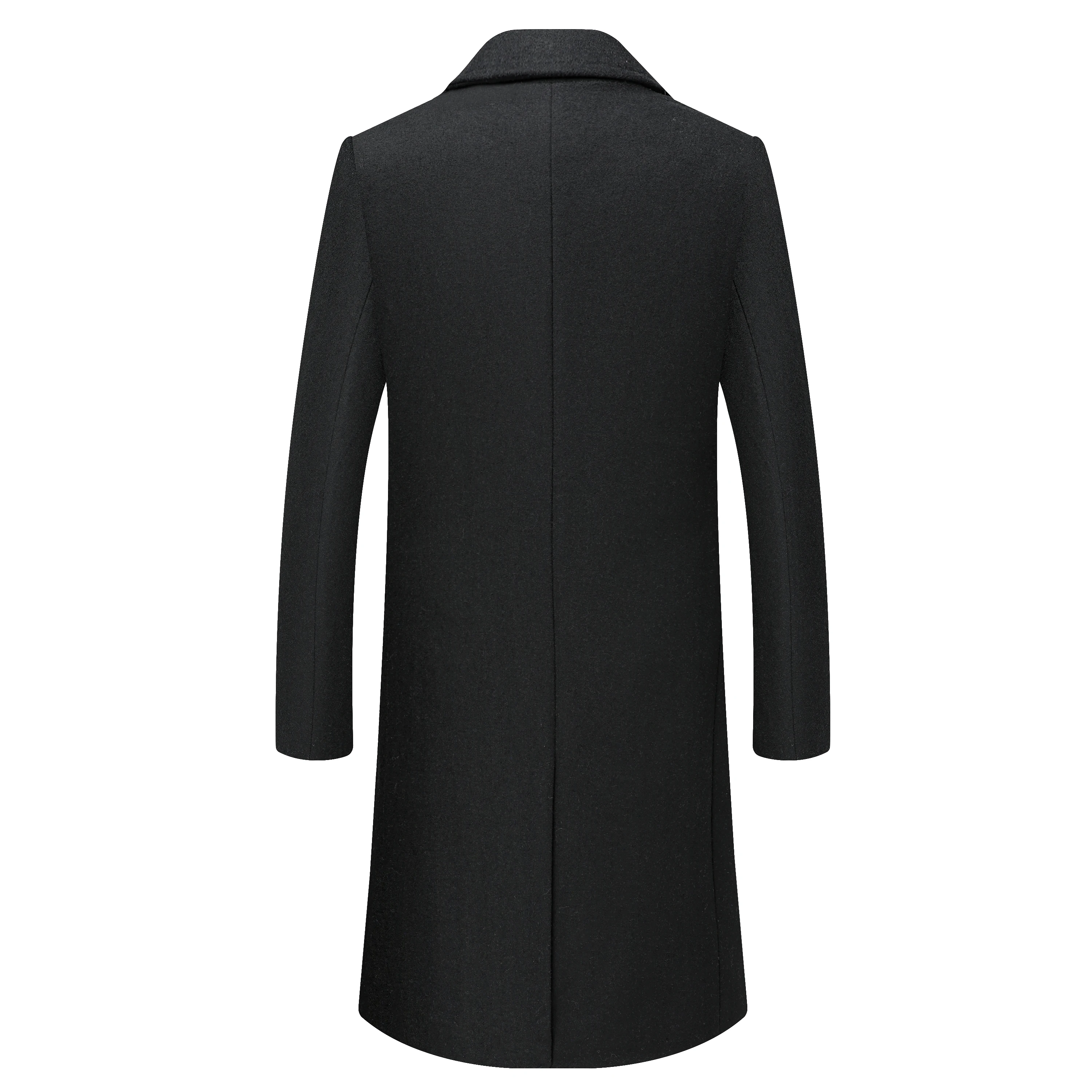 Manteau en laine à poitrine unique pour hommes, manteau formel imbibé, revers châle, taille personnalisée, document noir, hiver, automne, 1 pièce