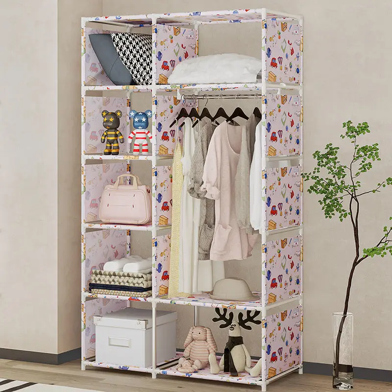 Indoor Simple Cloth Wardrobe Multi-layer Storage Coat Rack Large-capacity Clothes Bedroom CabinetarMario Home Furniture