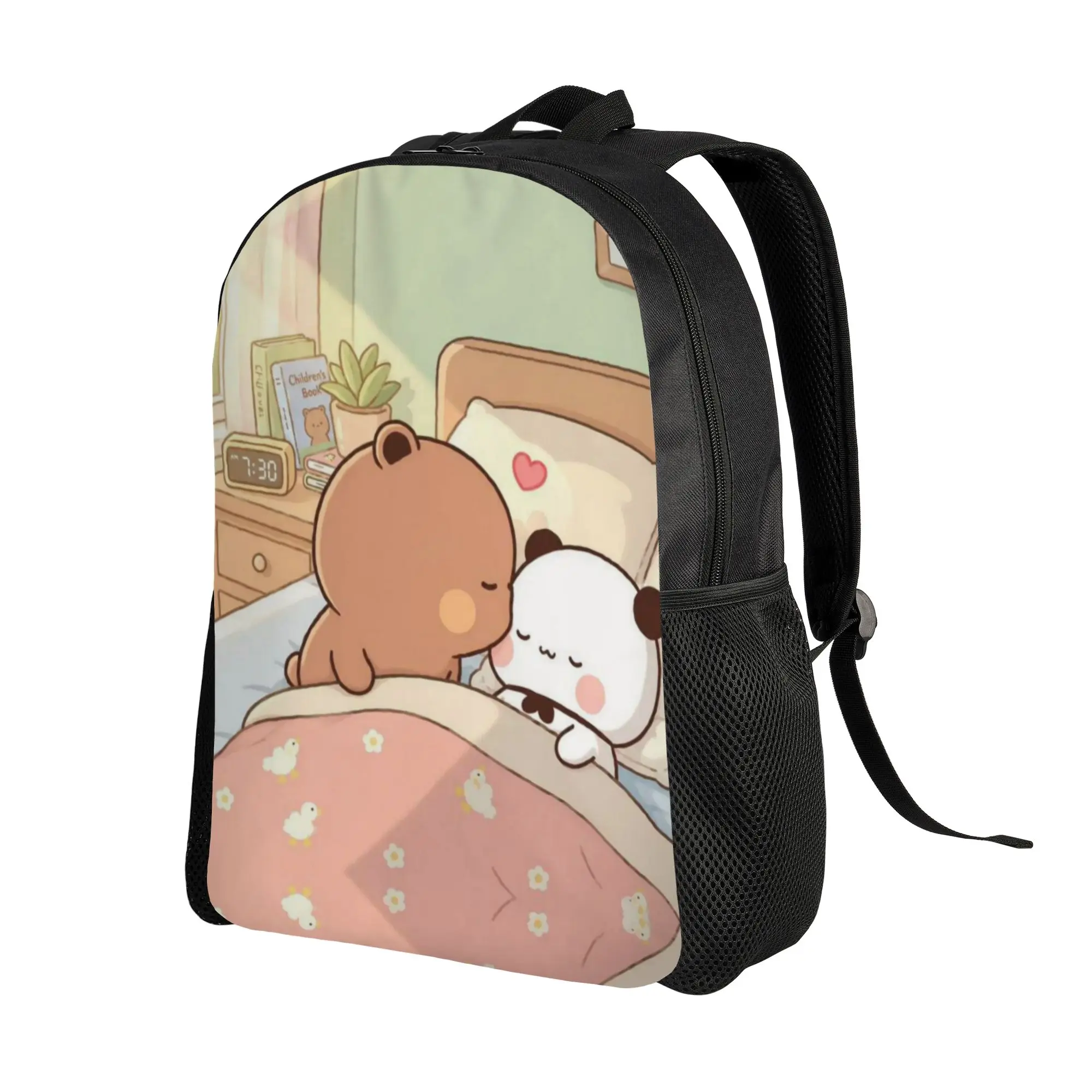 Cartoon Panda Bubu Dudu Backpack for Men Women Fashion Student Work Daypack  Laptop Computer Shoulder Bag with Pocket