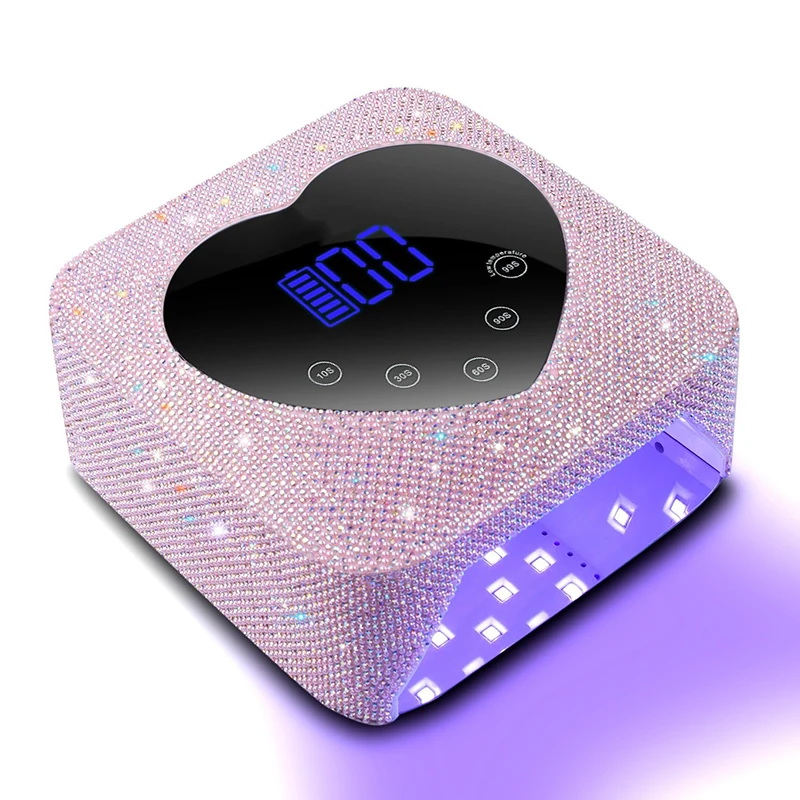 woobela-heart-shape-rechargeable-nail-lamp-wireless-gel-polish-dryer-machine-uv-light-for-nails-cordless-nail-uv-led-lamp