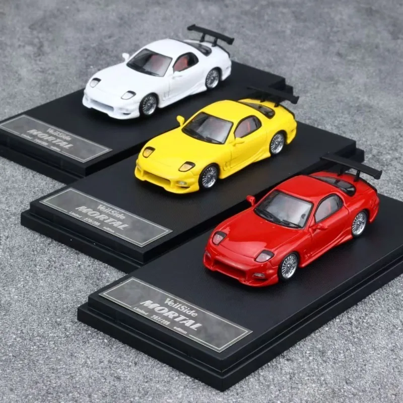 Mortal 1/64 RX7 Veilside Legering Motorvoertuig Diecast Modellen Auto Speelgoed Collectie Jongen Kerstcadeaus
