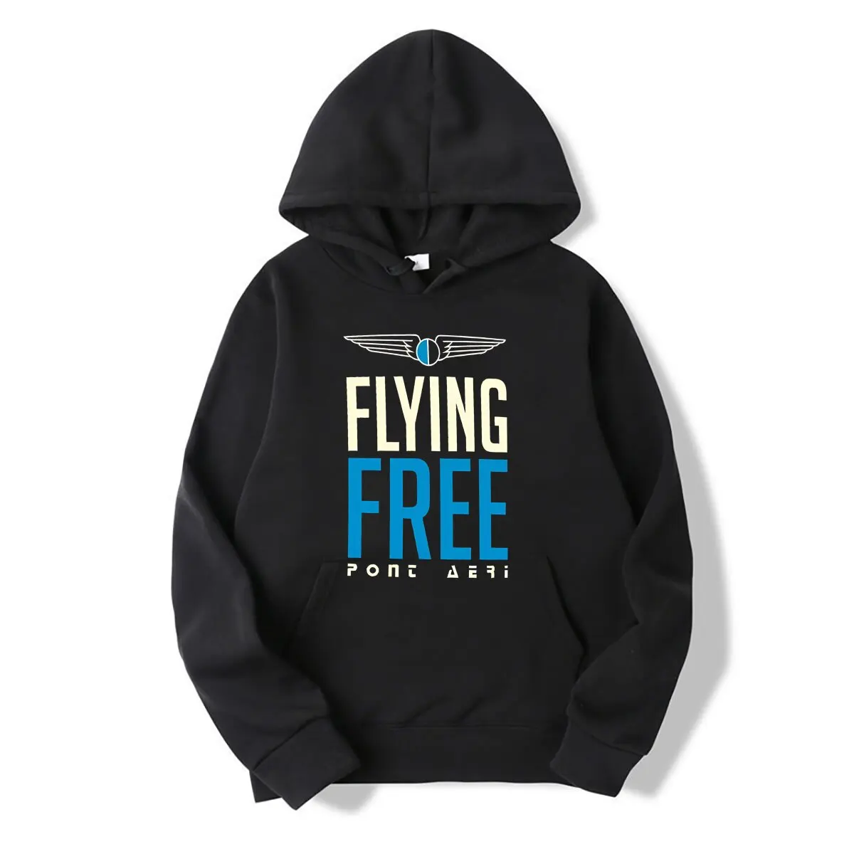 Flying Free Pont Aeri Hoodie Unisex Aesthetic Clothes Oversized Men Workout Sweatshirt Casual Long Sleeve Pullover Streetwear