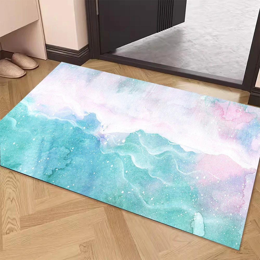 Color Art Diatom Mud Mats Absorbent Non-slip Quick Drying Pad,  Door Mat Bathroom Household Modern Simplicity Earth Hard