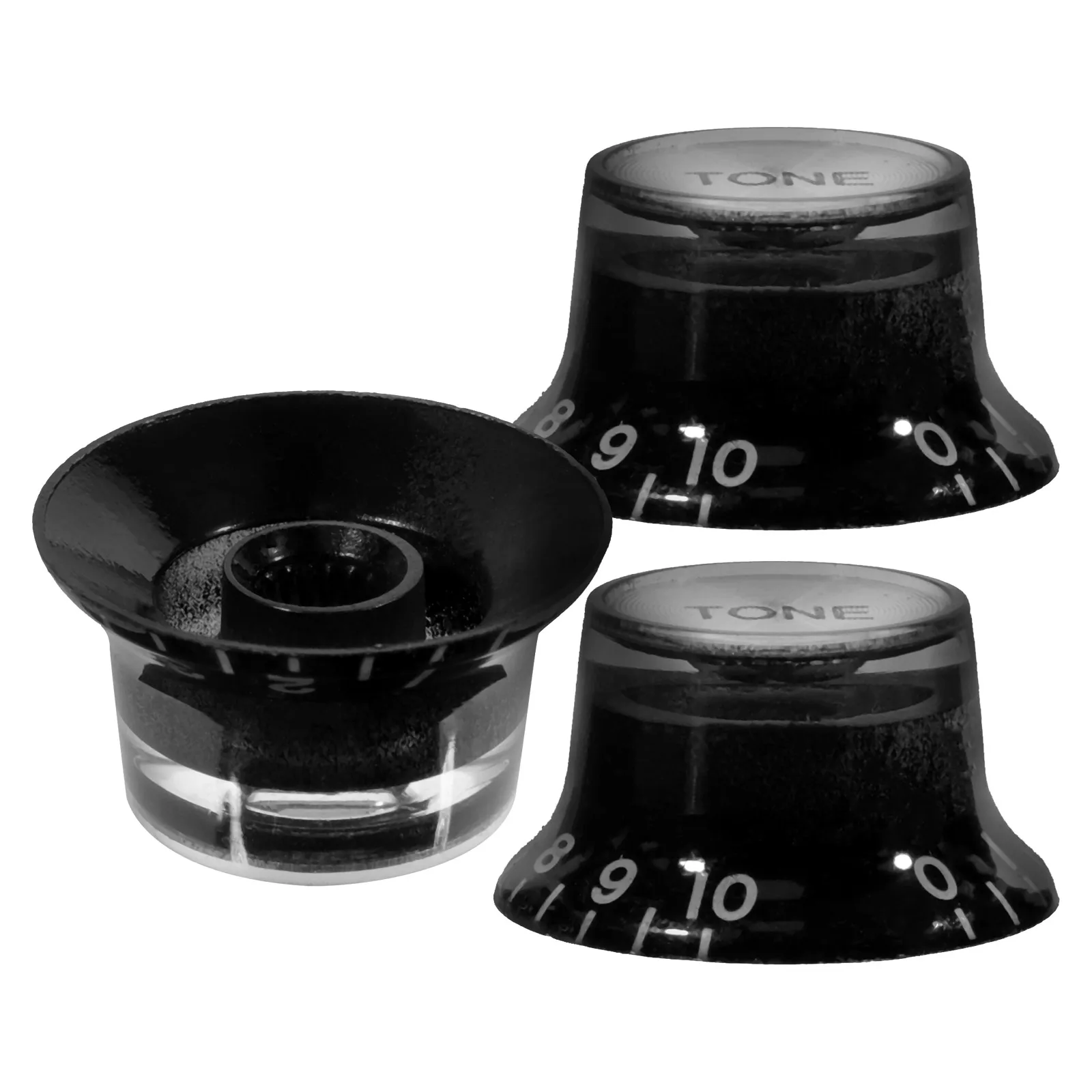 

3 Pcs Volume Black ABS Hat Knobs for Electric Guitar Volume Knobs Parts Tone Caps Guitar Accessories