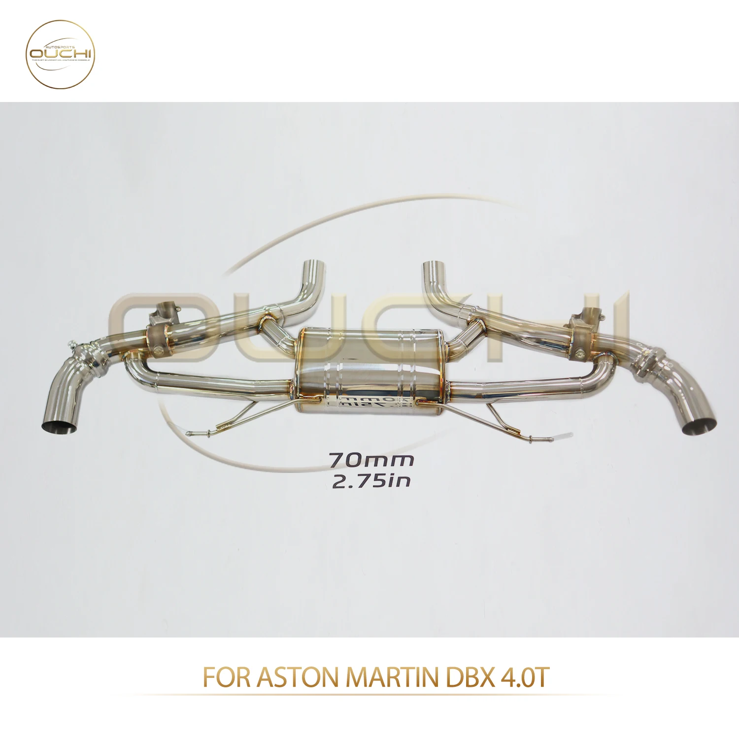 

OUCHI Factory Direct Sales SS304 for Aston Martin DBX 4.0T Valves Exhaust With Muffler Enhance Motivation