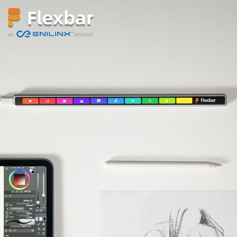 Flexbar 2K OLED Touch Bar Keyboard for Creators