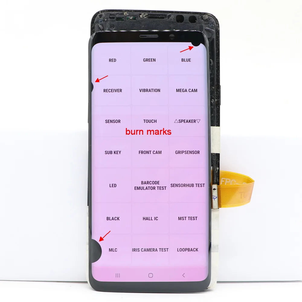 With defects AMOLED For Samsung Galaxy S9 G960F G9600 LCD Display Touch Screen Digitizer Assembly Replacement 100% testing