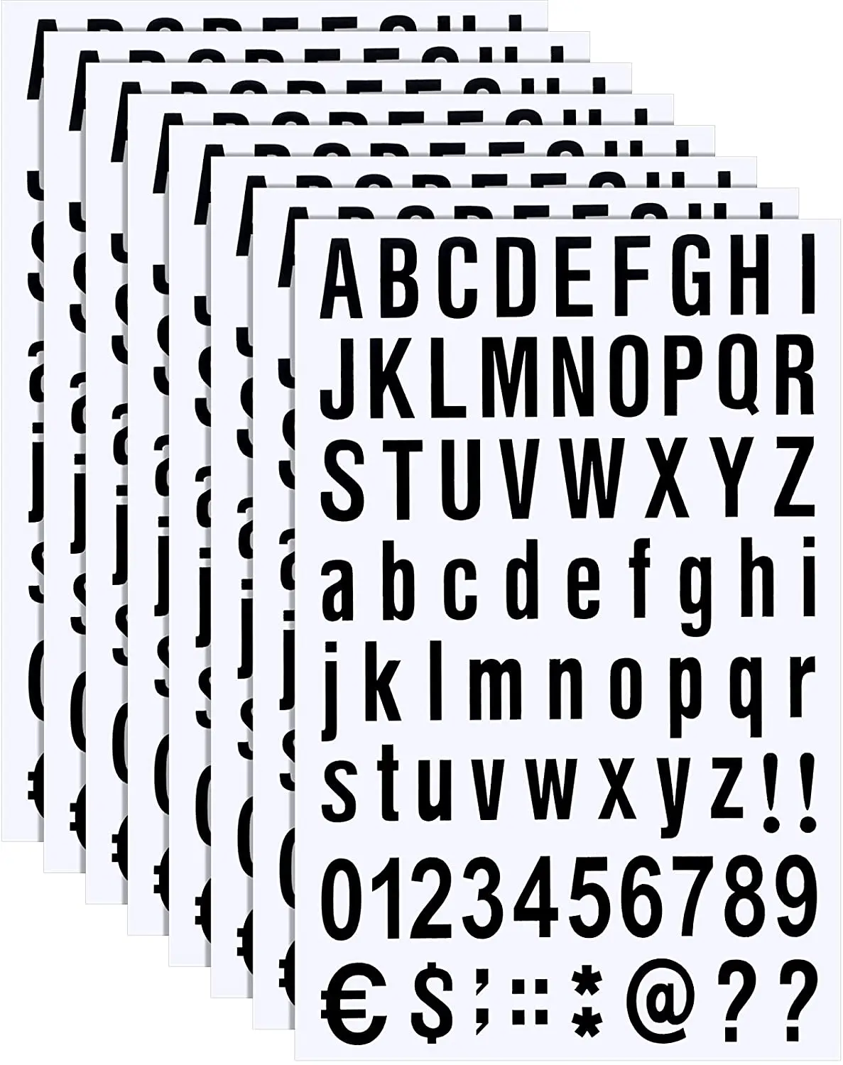 Self Adhesive Vinyl Letters Numbers Kit, Mailbox Numbers Sticker for Mailbox, Window, Door, Cars, Address Number