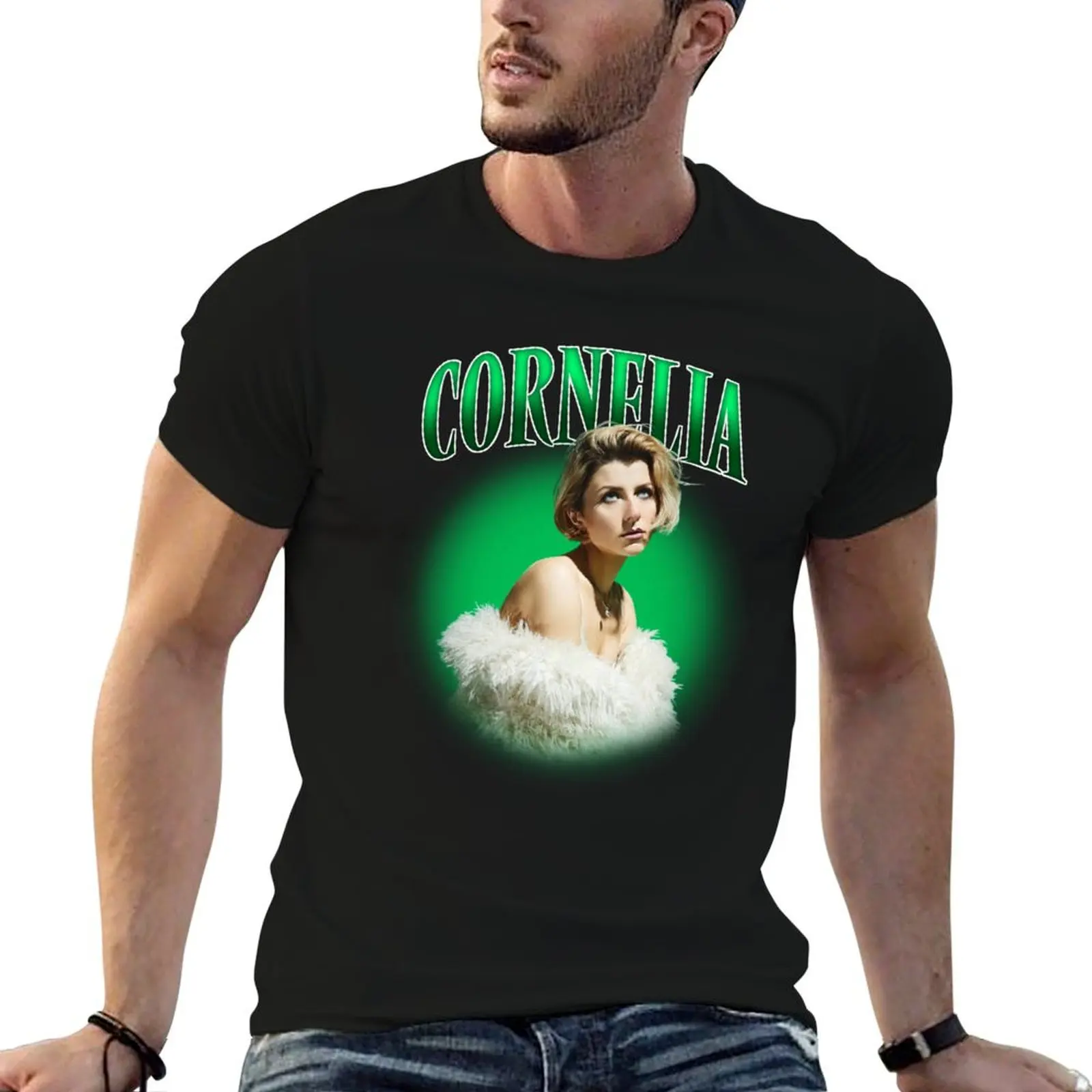 Cornelia Jakobs Sweden Eurovision 2022 Melodifestivalen Melfest Y2K T-Shirt Casual All Match Tee Shirt for Men