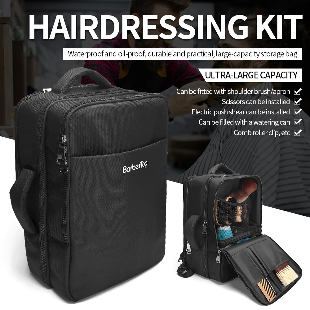 Hairdressing Tools Bag Waterproofand Oil-proof Barber Briefcase Large-capacity Storage Backpack Salon Home Travel Handbag Tools