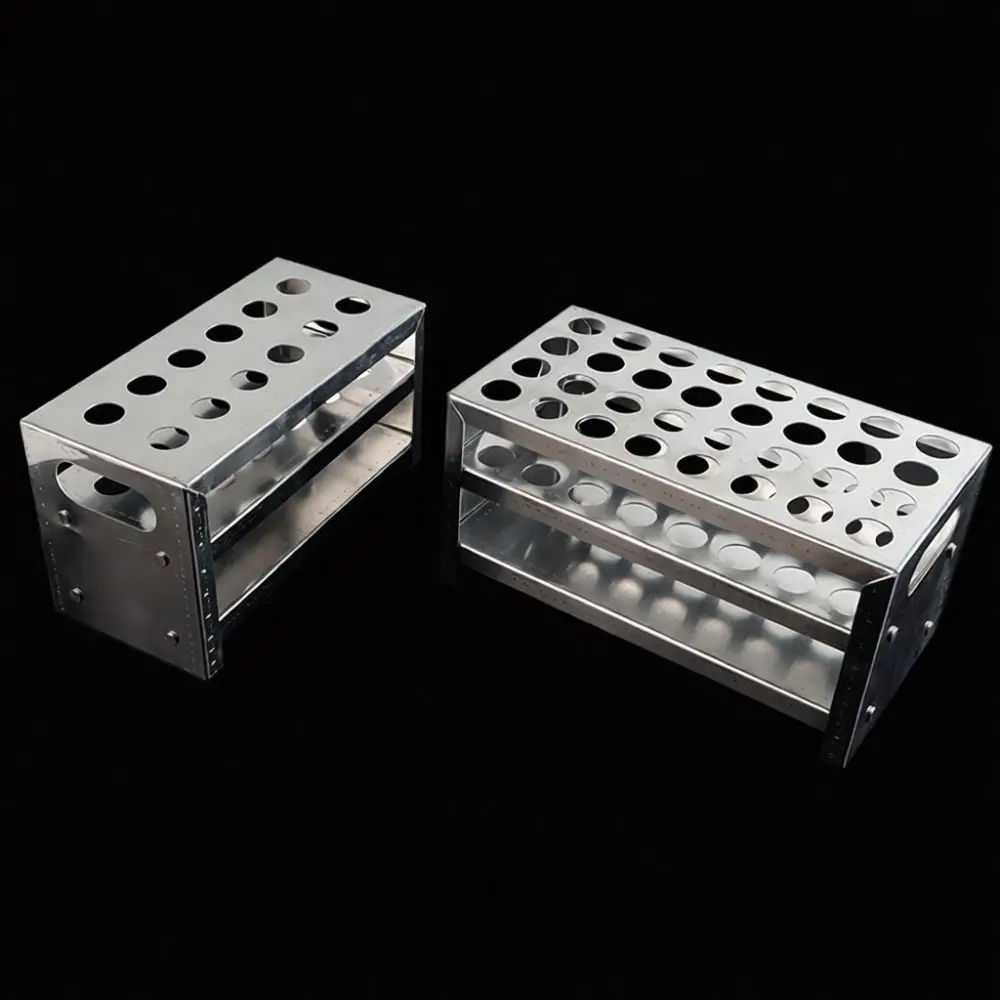 Aluminum Alloy Tube Holder Laboratory Stand Chemistry Research Apparatus 12 32 Hole Scientific Teaching Supplies Tray