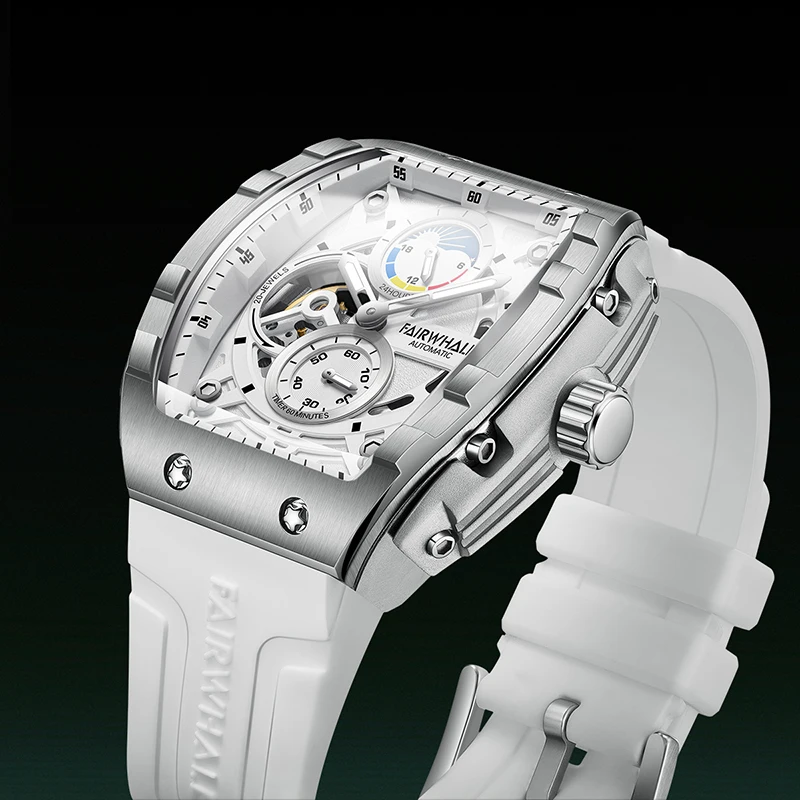 

MARK FAIRWHALE 6670, оригинальные роскошные мужские часы, автоматические механические часы, модные часы с фазами Луны для мужчин
