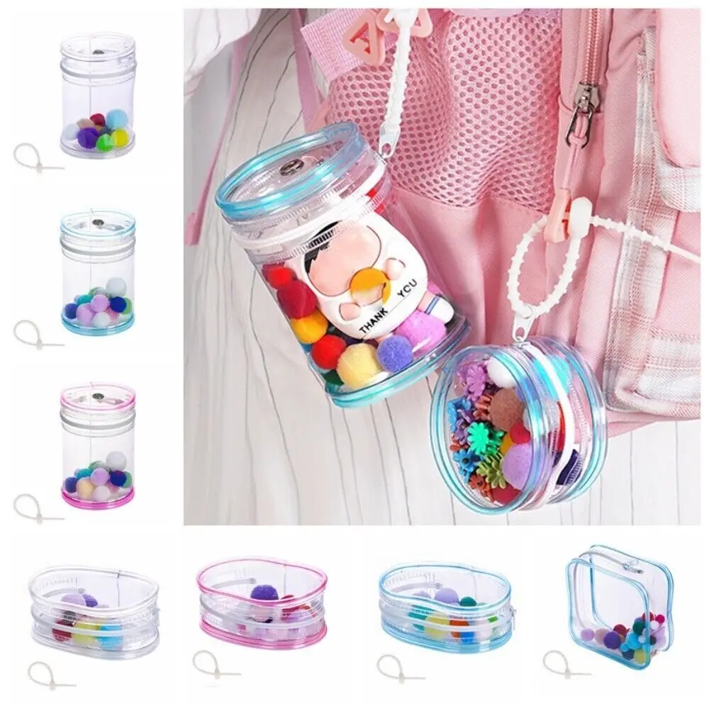 NEW PVC Clear Outdoor Bag Bag Decoration Doll Accessories Doll Display Box Gift Data Cable Key Earphone Storage Case