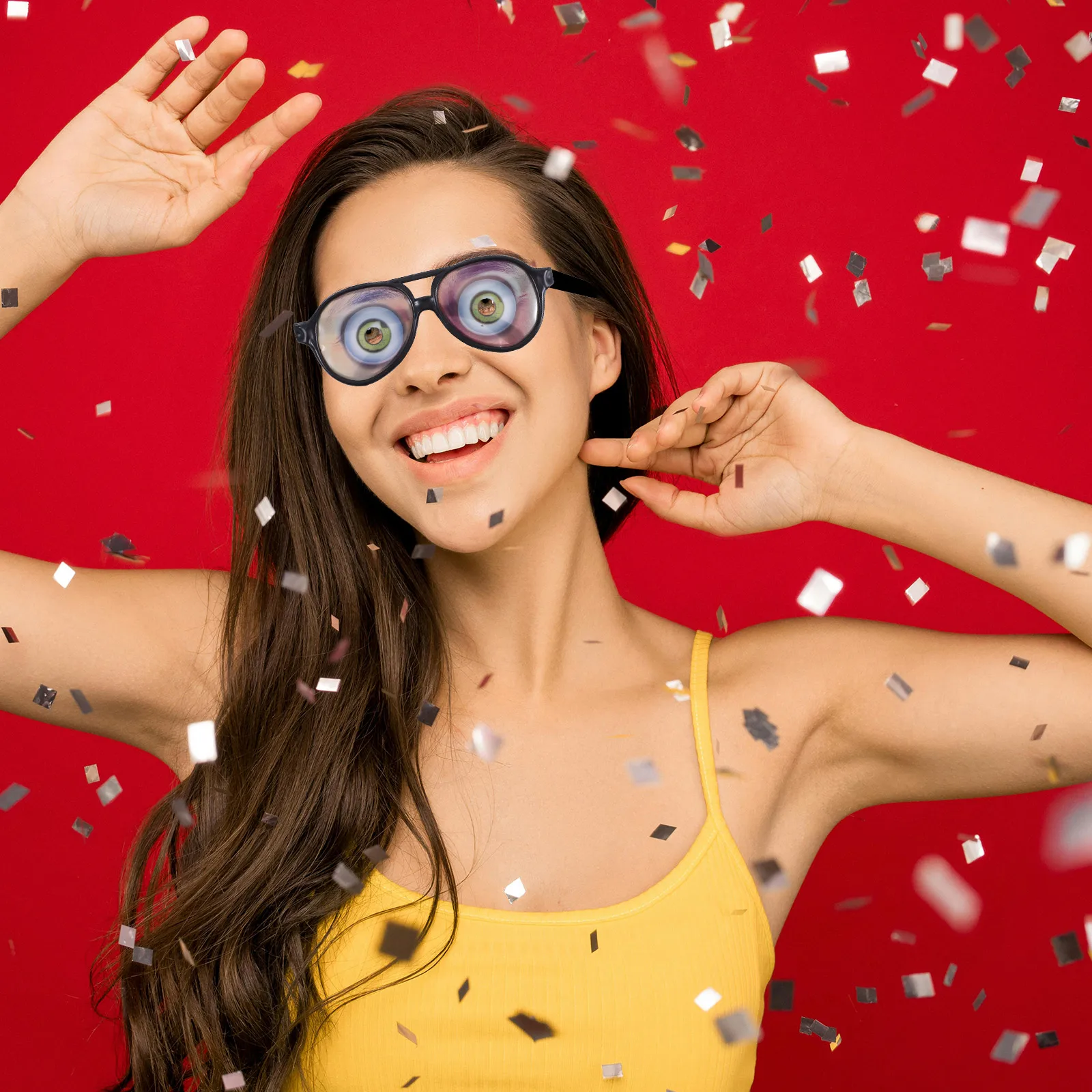 

Funny Glasses Props Engineering Party Decorations Taste Plastic Eyewear Accessories Child