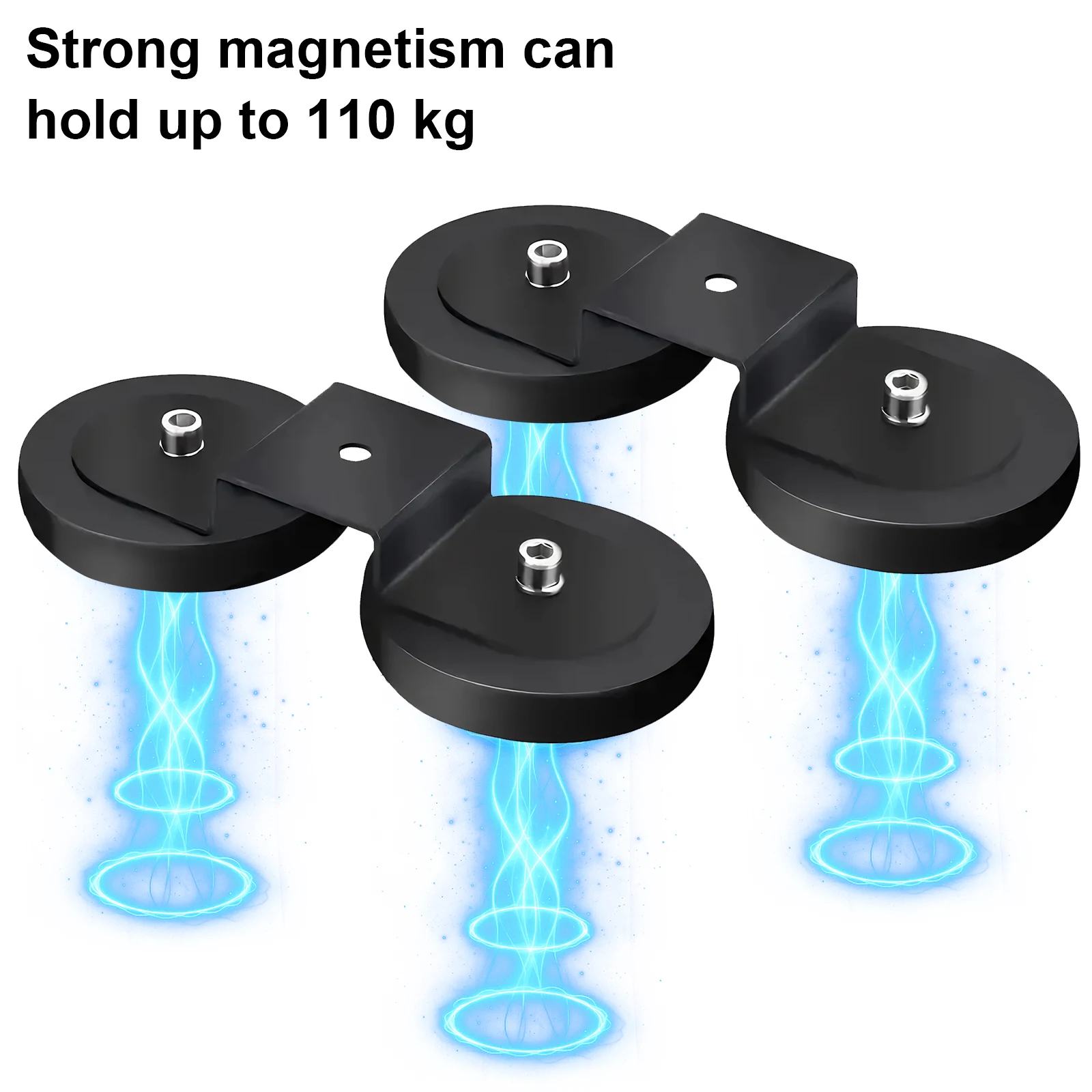 

2x Магнитные крепления для световых панелей, держатели для рабочих фонарей, крепления для светодиодных световых панелей, держатели для вспомогательных фонарей на крыше или капоте