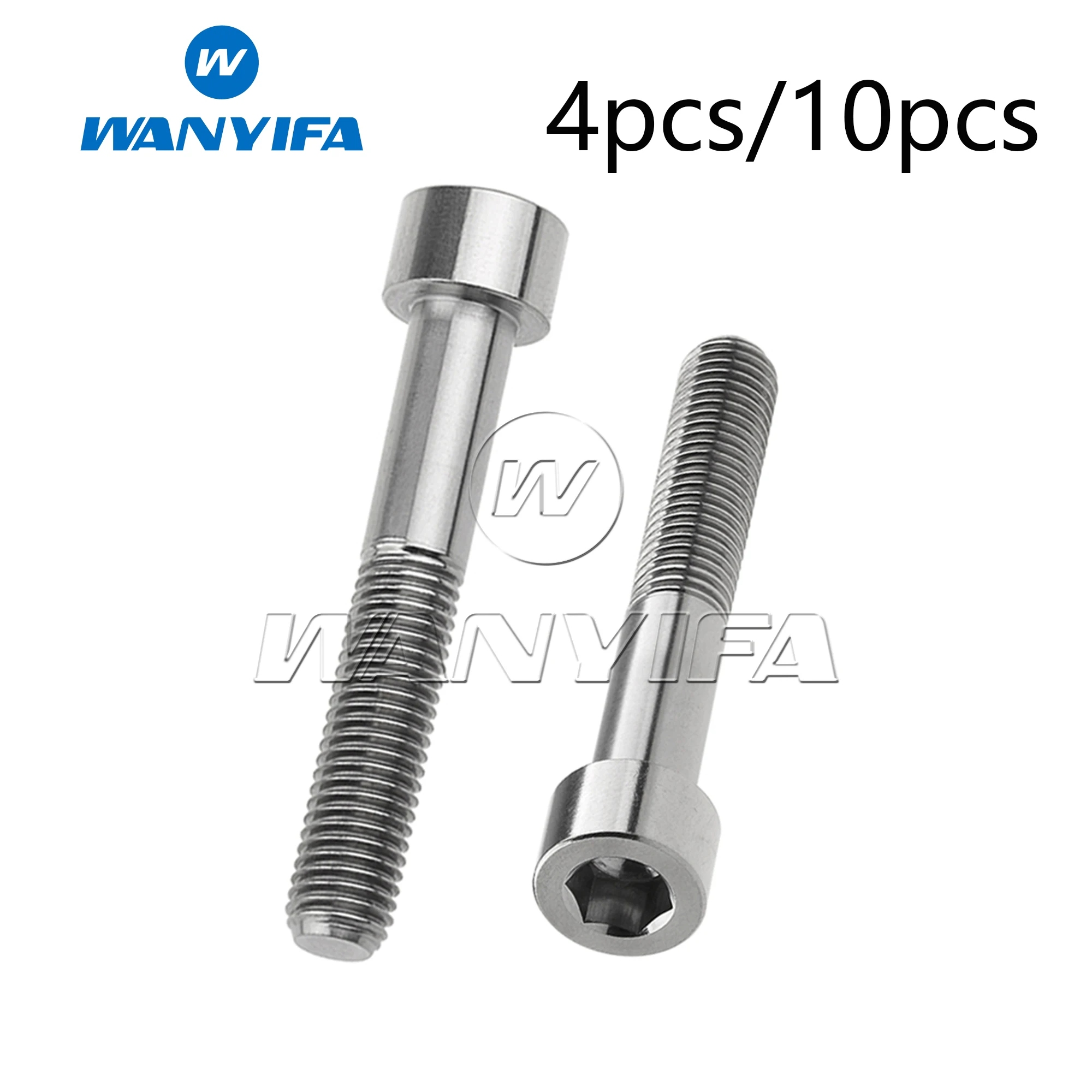 

Wanyifa Titanium Ti M7 X 40/43mm DIN912 Gr5 Allen Socket Head Seatpost Bolts Bike Screws Bike Bullone Accessories Parts 4/10pcs