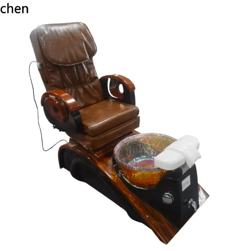 CZ Electric Retro Sofa Chair Reclining Foot Spa Bench Nail Salon Manicure Bed Massage Chair