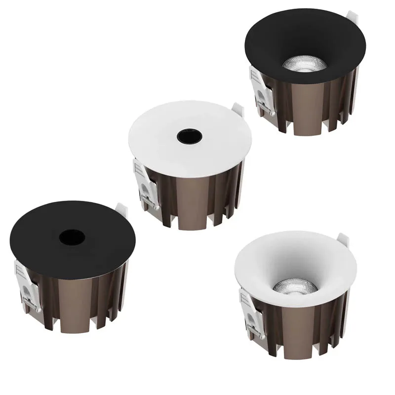 

Embedded LED downlights deep anti-glare ceiling lights Dimmable spotlights 5W 7W 10W 12W Ac 85-265V arc-shaped indoor lighting