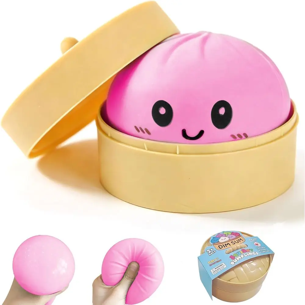 

Dumpling Squishy StrBall, JHSRVER Mystery Dumpling Squishies, Dumplings Stretchy Desk Toy, Handmade Squeeze Toys, Bun Dough Sens