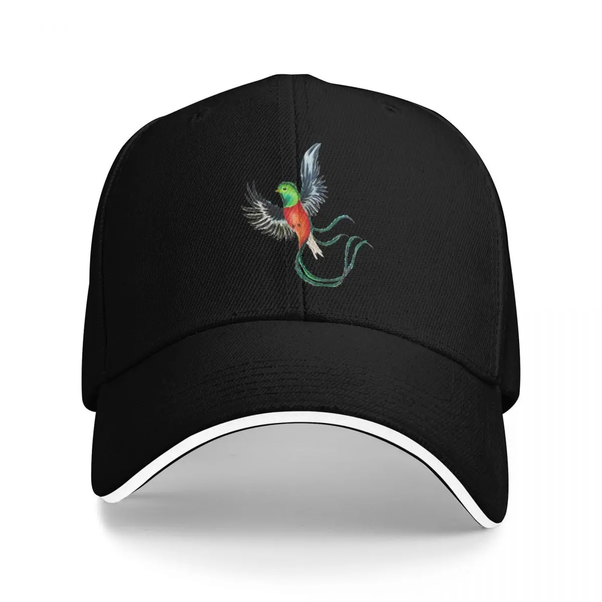 

Flying Quetzal in Watercolor Baseball Cap sun caps Snapback Cap Ball Cap Thermal Visor Men's Luxury Women's