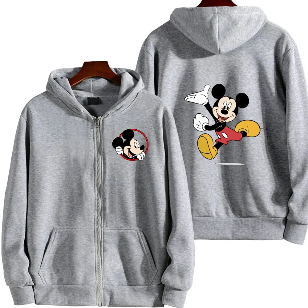 Womens Disney Mickey Mouse Graphic Sweatshirt All Items Buy 1 Authentic and Free Shipping Clothes Y2K Woman Winter Hoodie Jacket images - 6