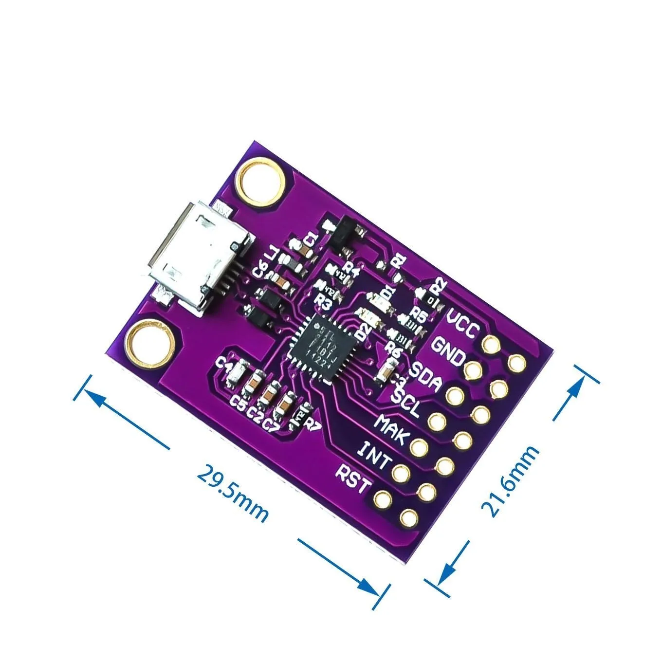 CP2112 Módulo de Comunicação USB I2C para Arduino, Debug Board