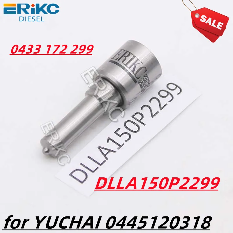 

Hot Common Rail Nozzle DLLA150P2299 Diesel Fuel Injector Spray DLLA 150 P2299 for YUCHAI 0445120318 0 445 120 318 ERIKC