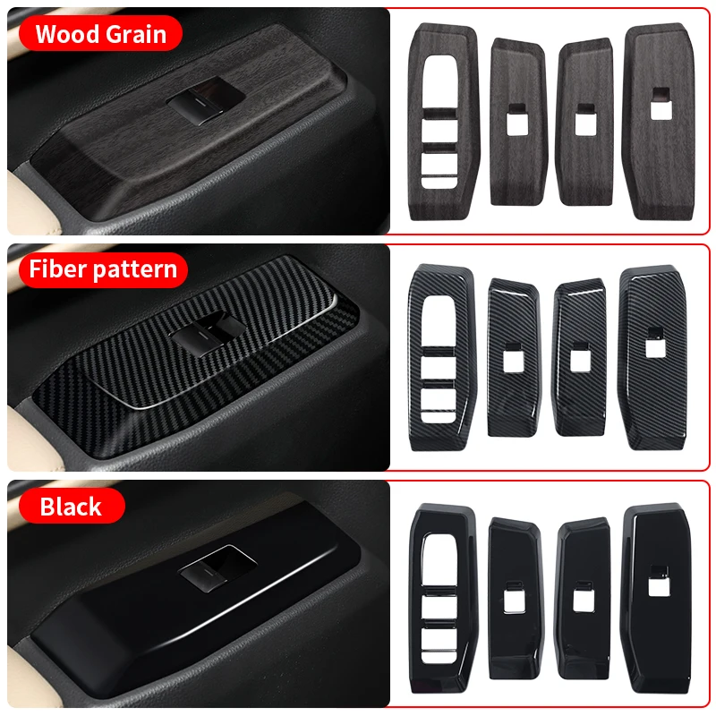 For Toyota Land Cruiser 250 2024 Windows Control Panel Decoration Protective Sticker Prado LC250 Interior Accessories Tuning