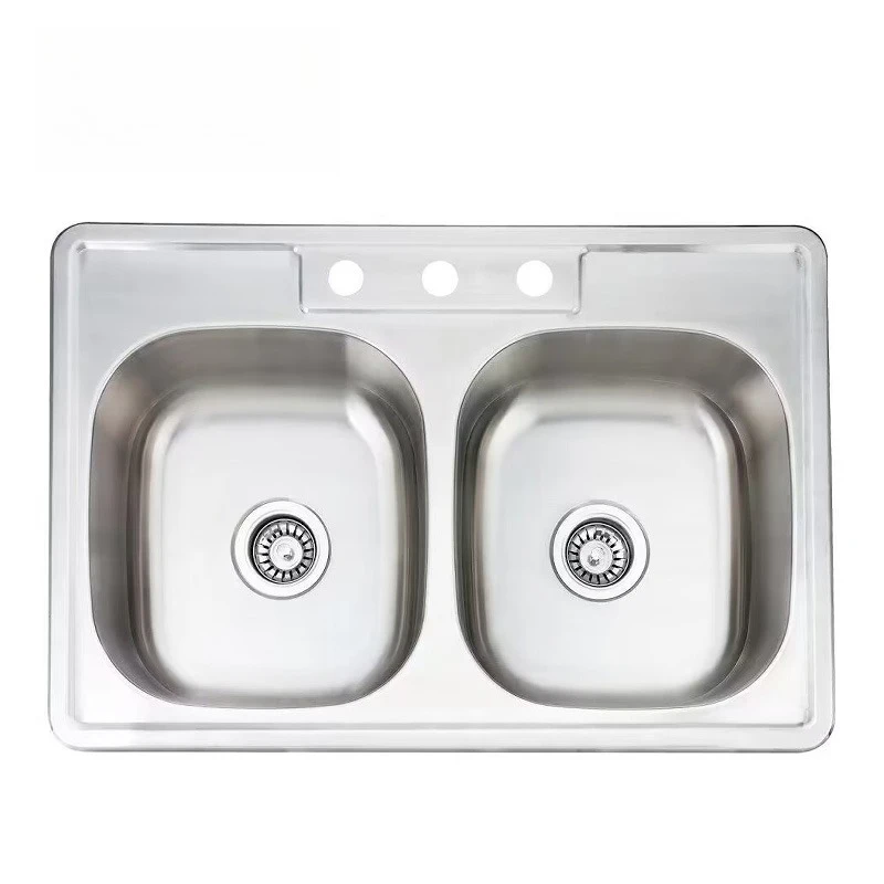

Farmhouse Kitchen Double Bowl Press Sink