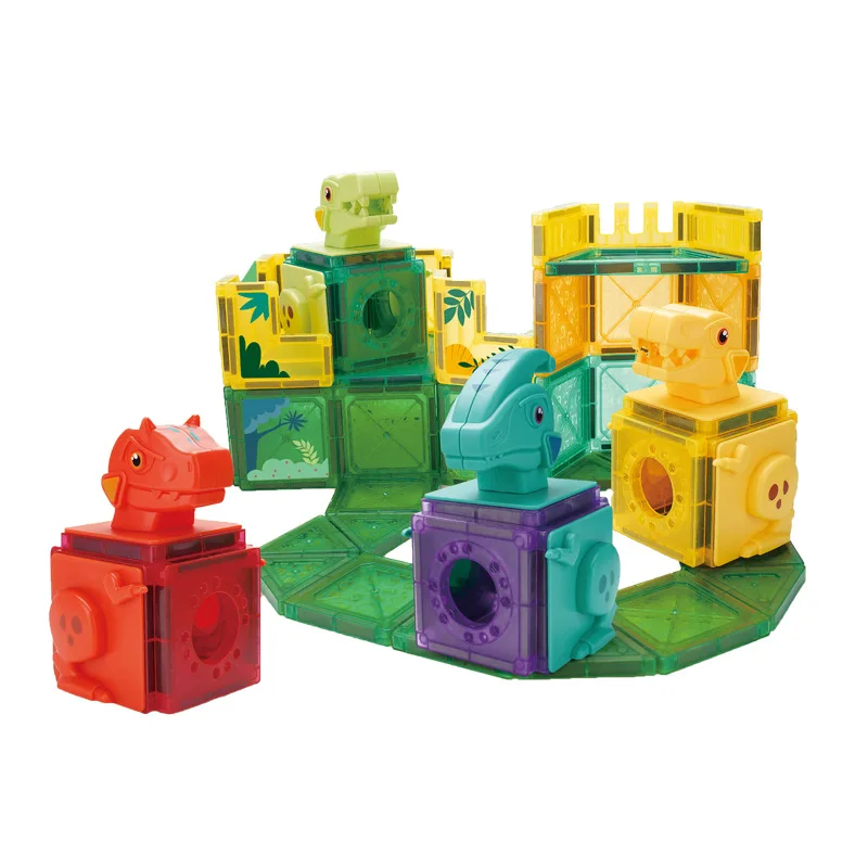 Big Magnetic Constructor Triangle Square Bricks Magnetic Building Blocks Designer Set Magnet Toys For Children Gift Sensory Toys