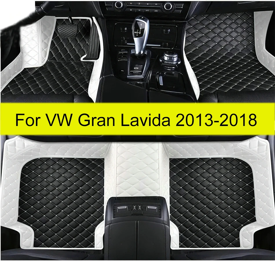 Car Floor Mats For VW Volkswagen Gran Lavida Hatchback 2013 2014 2015 2016 2017 2018 Custom Foot Pads Interior Accessories