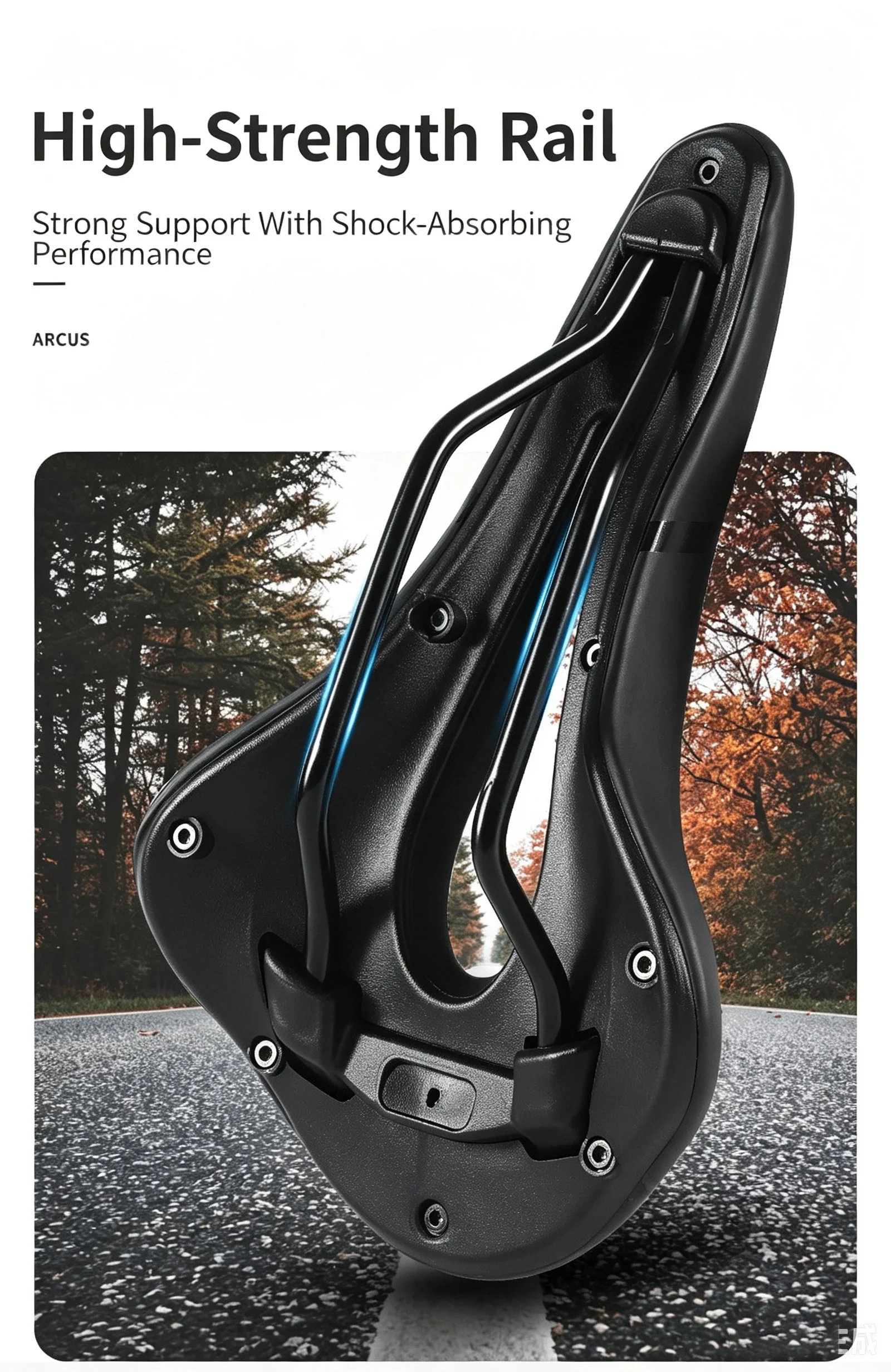 Hollow Ventilated Bike Saddle PU Leather Shock Absorbing Elastic Bicycle Seat Pressure Relief for Road MTB Comfort Cycling