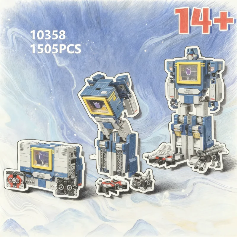 10358 Deformation Robot Soundwave Assemble Blocks Model Gift 1505Pcs Brick Children Educational Toy