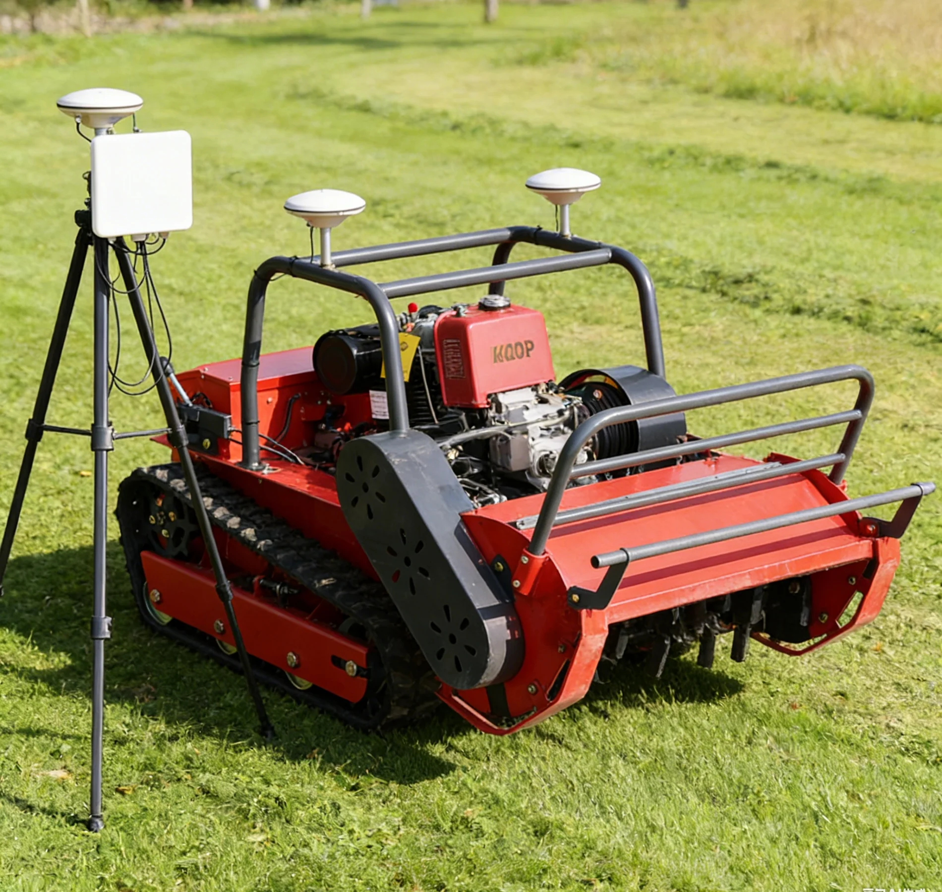 

Customized remote-controlled wheeled lawn mower for farms and gardens, suitable for small-scale use and slope flail mower