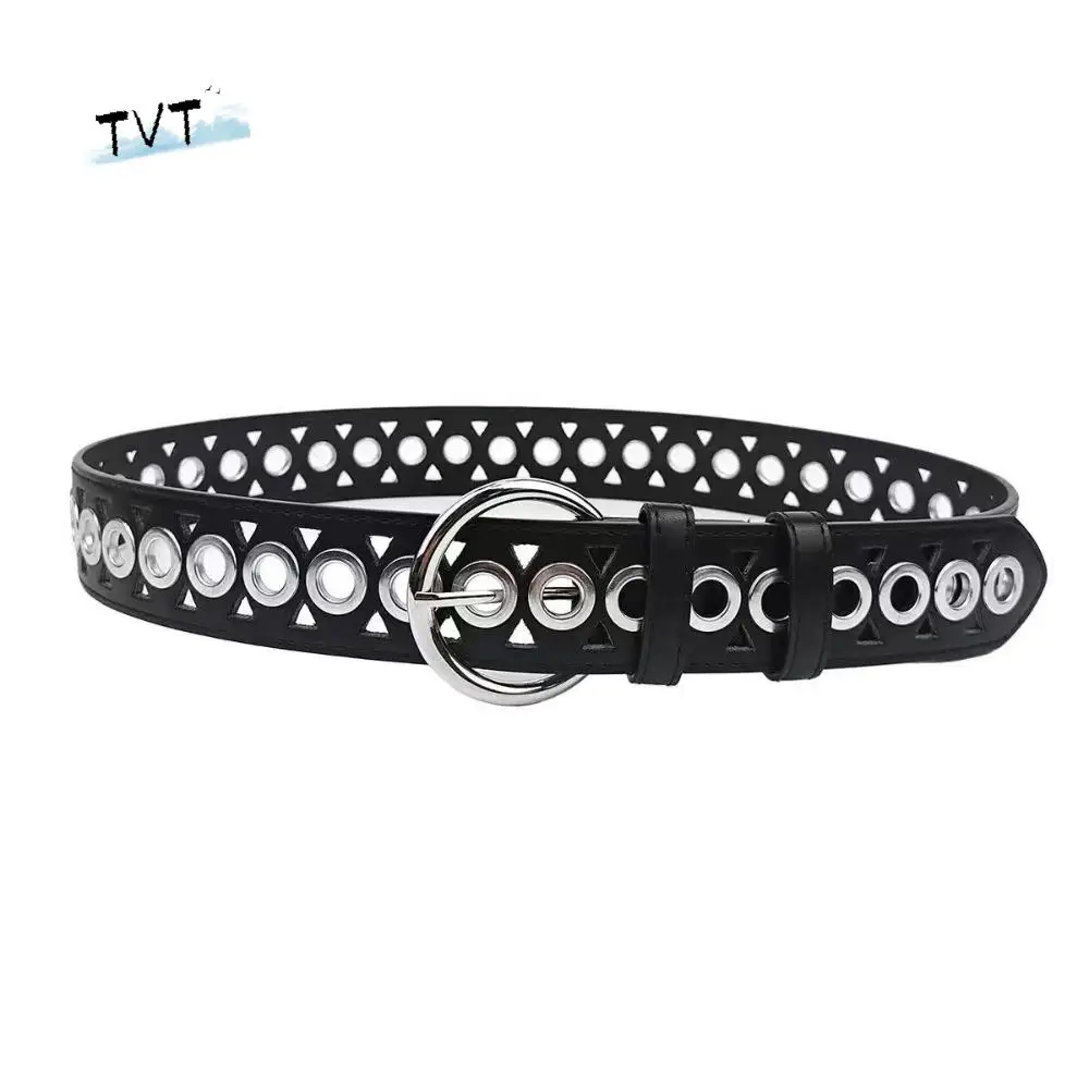 

Retro Metal Buckle PU Leather Belt Korean Style Cool Wide Waistband Jeans Trouser Decor Gothic Y2K Girl Waistband Daily