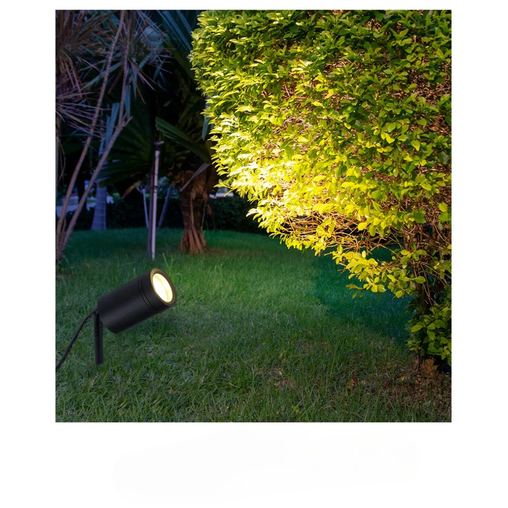 Imagem -02 - Impermeável ao ar Livre Luzes Árvore Villa Pátio Luzes Árvore Jardim Paisagem Luzes Moderno e Simples Gramado Plug-in Luzes