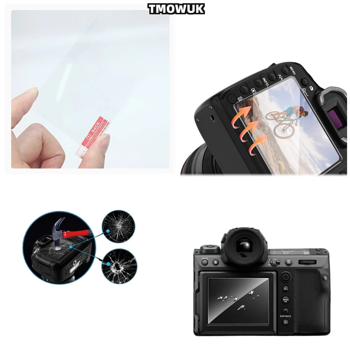 

For Canon 3000D 4000D HD Clear Tempered Glass Screen Protector 9H Hardness Anti-Scratch Camera LCD Protective Film