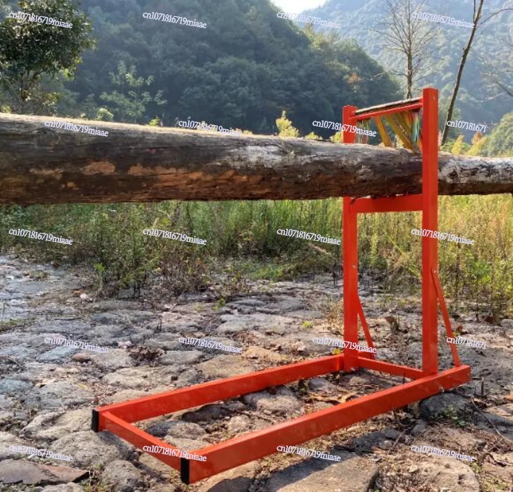 

Усиленная складная опорная стойка для тяжелых бревен с улучшенной стабильностью