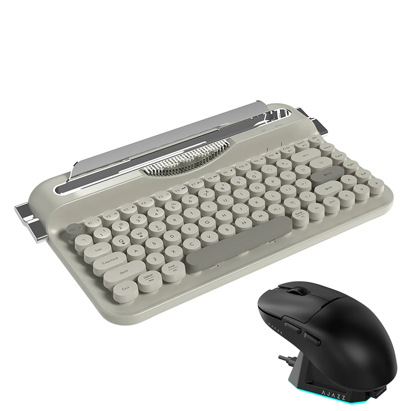 لوحة مفاتيح AJAZZAF84 اللاسلكية 2.4G ذات الوضع المزدوج تأتي مع وصلة متعددة الأجهزة بقوس أخدود ثابت بالإضافة إلى ماوس AJ159PMC، #3