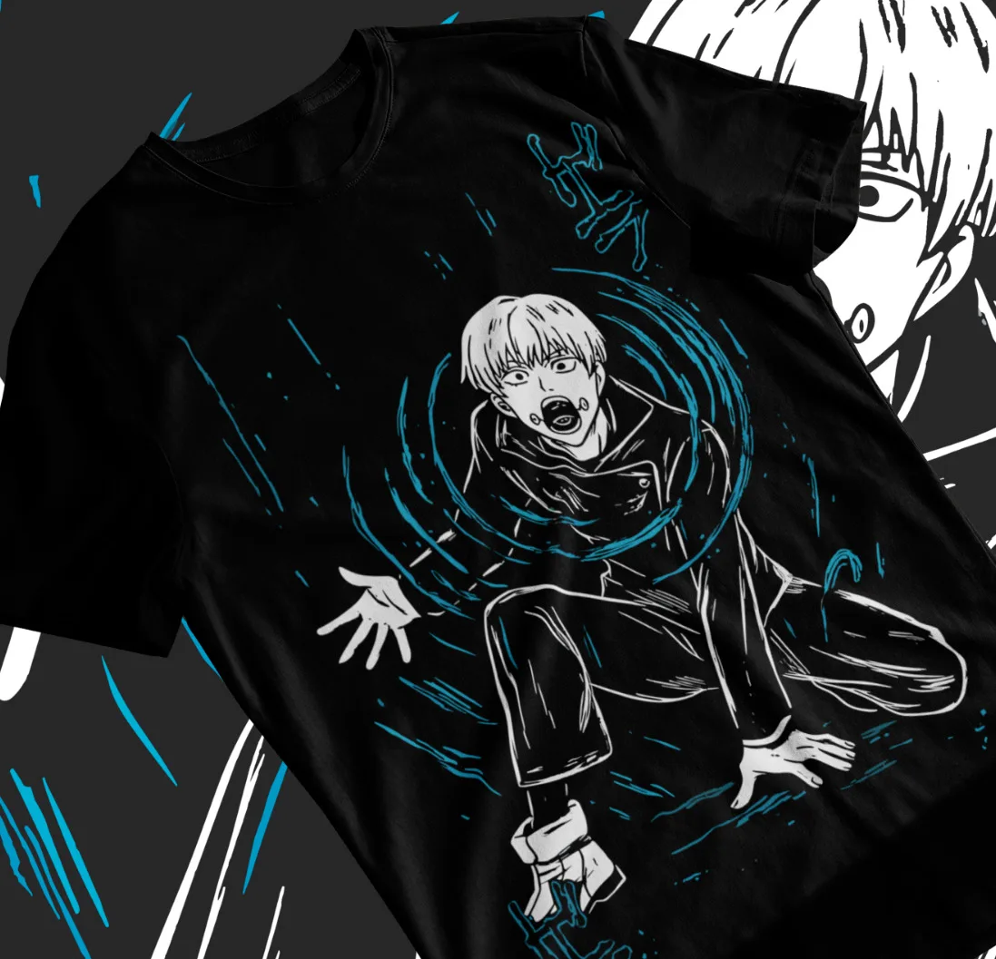 Inumaki Toge Unisex T-Shirt,Jujutsu Kaisen JJK Satoru Gojo Anime Soft Tee