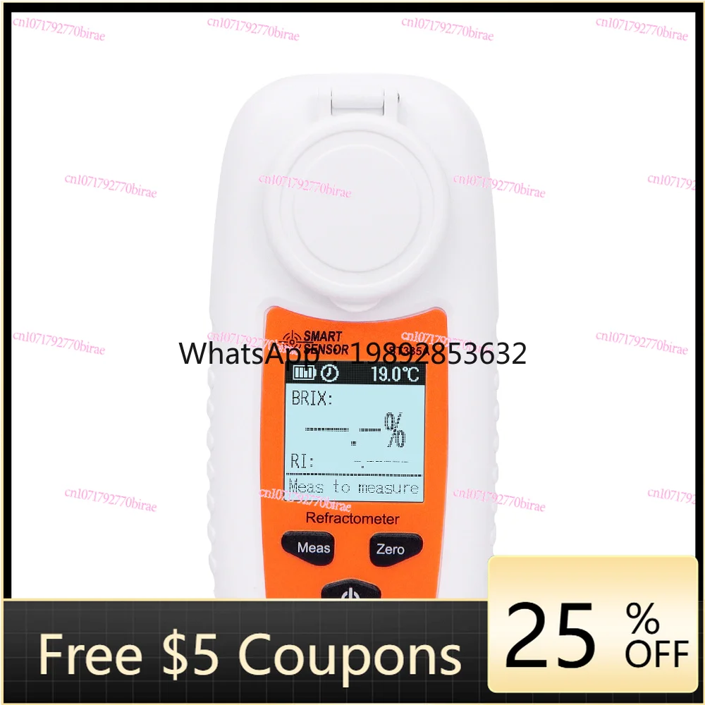 High Precision Fruit Thermometer Soy Milk Sweetness Meter Grape Wine Beverage Sugar Tester Juice Refractometer