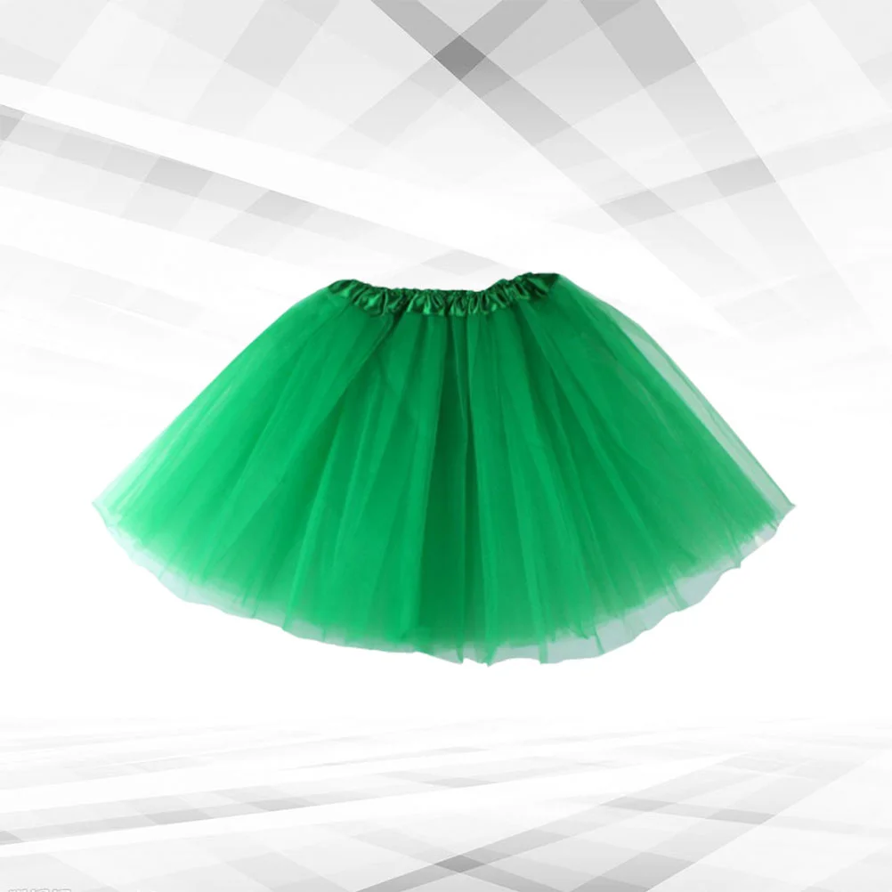 

St Patricks Day Tutu Adults Mesh Skirt Party Dress Up Accessory Festival Clothes European and American Child