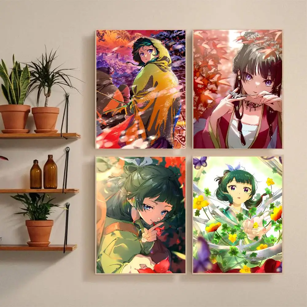Anime Girl Maomao The A-Apothecary D-Diaries Poster Self-adhesive Art Waterproof Paper Sticker Coffee House Bar Room Wall Decor