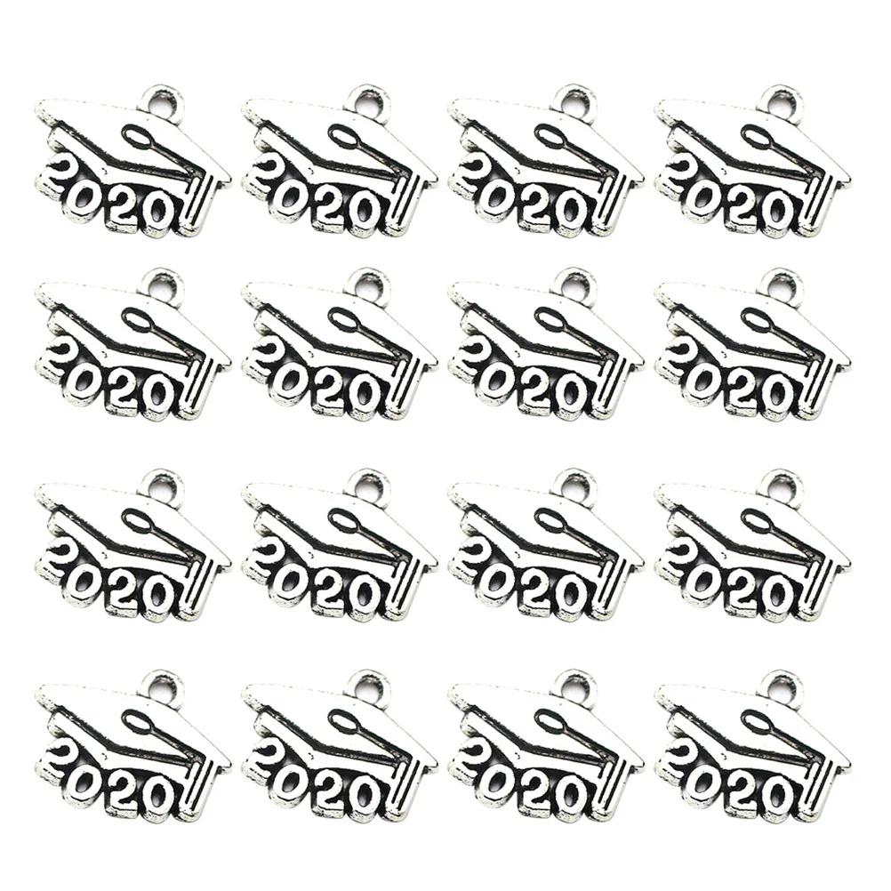 

100Pcs Doctor Cap Alloy Pendants Charms DIY Necklace Bracelet Earrings Making Jewelry Accessories Alloy Pendant Charm