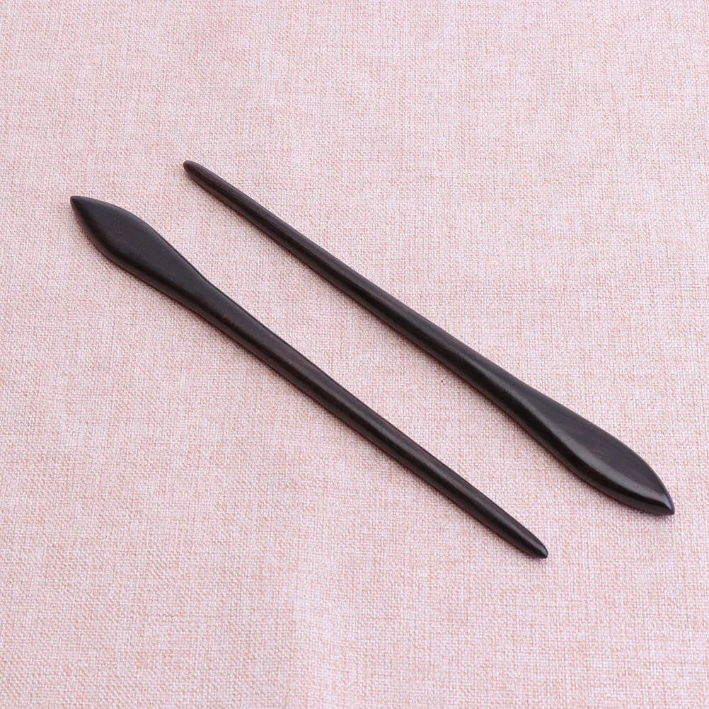 1 pièce Pique à cheveux en bois d'ébène, style vintage et ancien, élégante, pour fêtes, festivals, photographie, coiffure traditionnelle chinoise