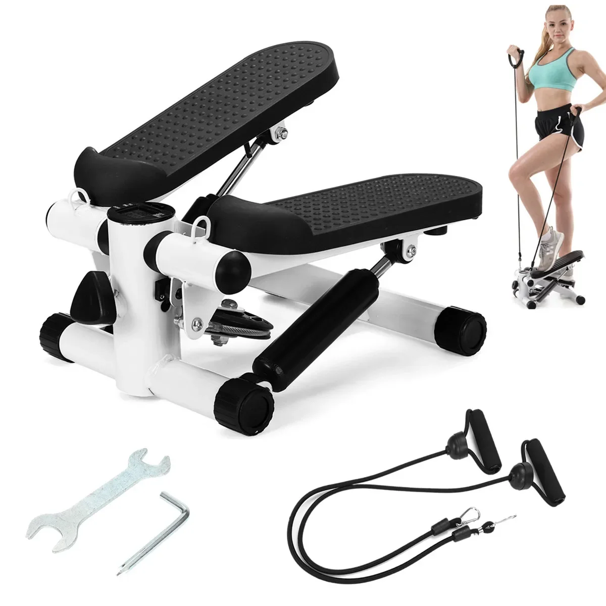 

Fitness Pedal Household Quiet Stair Climbers Home Fitness Equipment for Lose Weight Leg Slimming Hydraulic Stepper Fitness Pedal