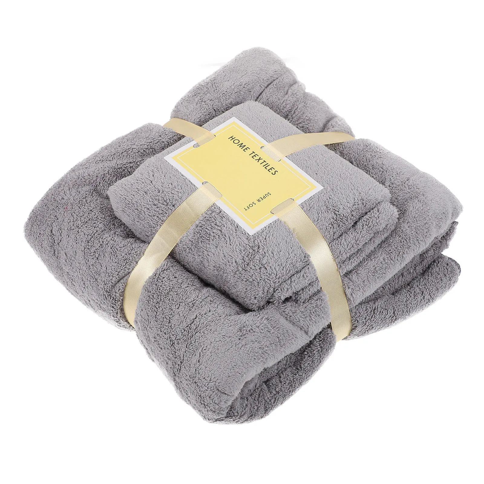 

1Set Coral Fleece Bath Towel Thickened Water Absorbent Drying Shower Towel Home Bathroom Hotel Use Bathing Supply