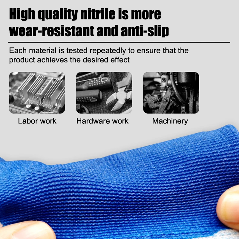 1pairs Winter Warm Tire Rubber Wear-resistant Anti-slip Labor Protection Gloves Nitrile Gloves Construction Gardening Gloves